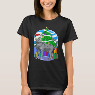 Korat Cat Cute Santa Julgran Decor T Shirt