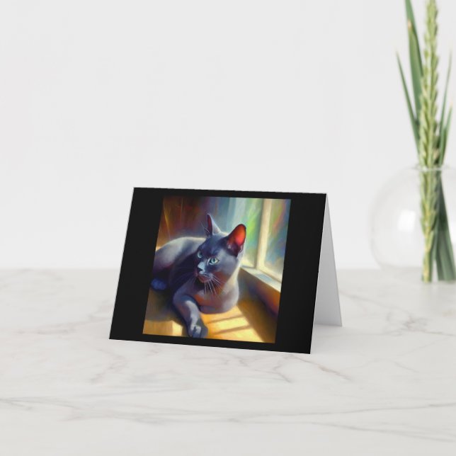 Korat Cat Kort (Framsida)