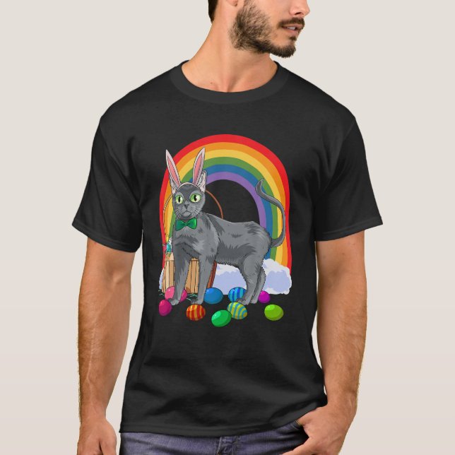 Korat Cat Påskäggs Bunny T Shirt (Framsida)