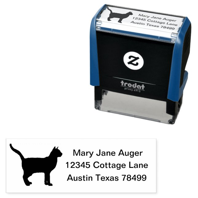 Korat Cat Personlig Självfärgande Stämpel (In Situ)