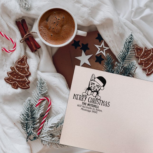 Korat Cat Returadress jul Stämpel (Skapare uppladdad)