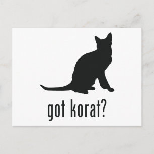 Korat Cat Vykort