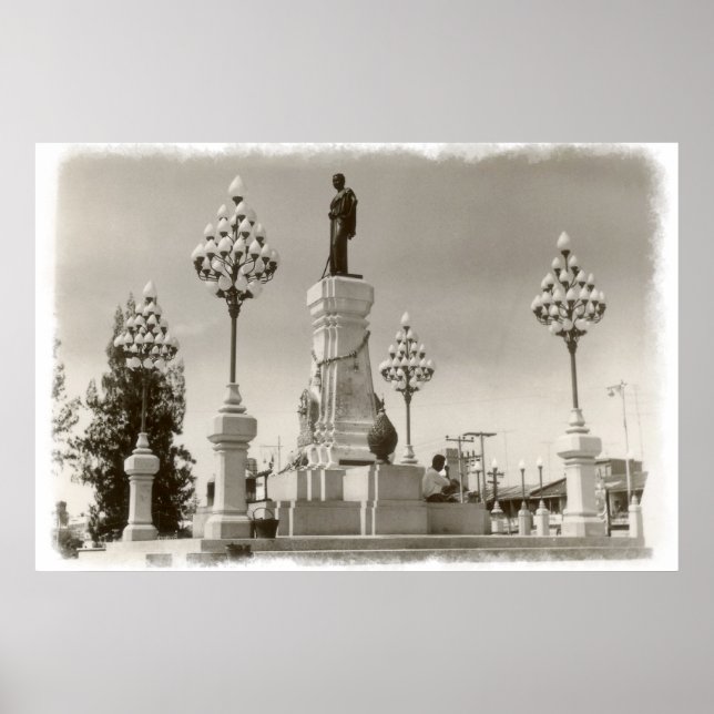 Korat Thailand Monument 1969 Poster (Framsidan)