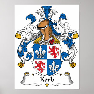 Korb familjvapensköld poster