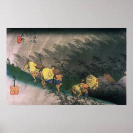 Körbana vid Shöno Utagawa Hiroshige 1833 Poster