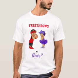 Körbasket avslöjar bebis pojke flicka kön t shirt