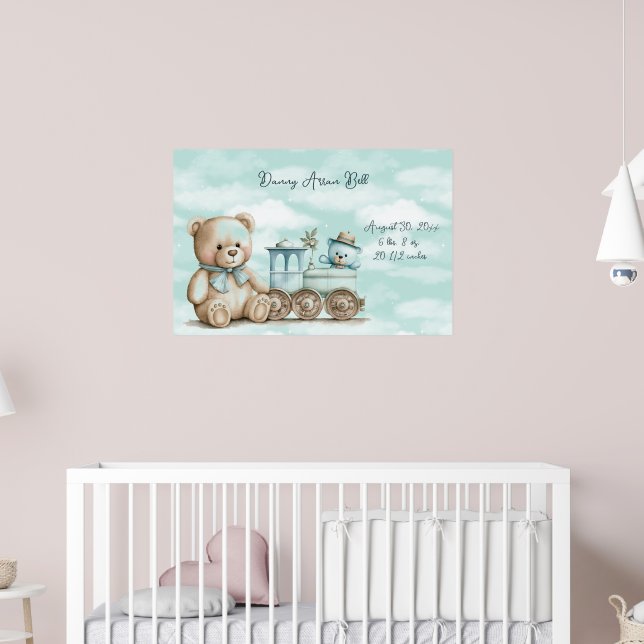 Körbasket med leksaker för babypojkar  poster (Barnkammare 2)