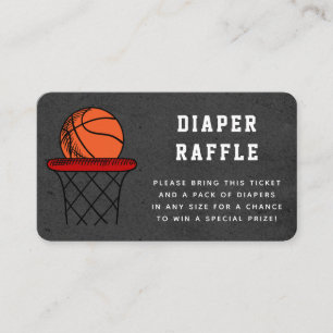 Körbasket Sport Blöja Lotteri Baby Shower Tilläggskort