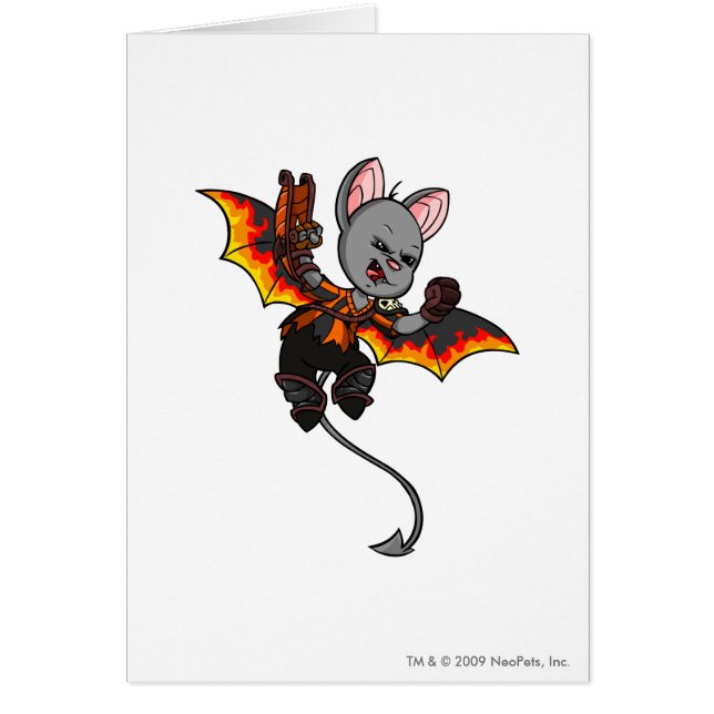 Korbat spökade skogenspelare hälsningskort (Framsidan)