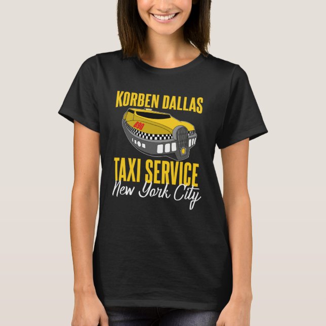Korben Dallas Taxi Service T Shirt (Framsida)