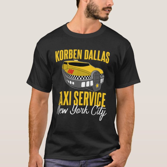 Korben Dallas Taxi Service T Shirt (Framsida)