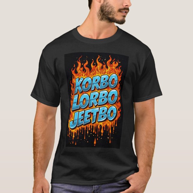 Korbo Lorbo Jeetbo KKR 2025 Classic T-shirt (Framsida)