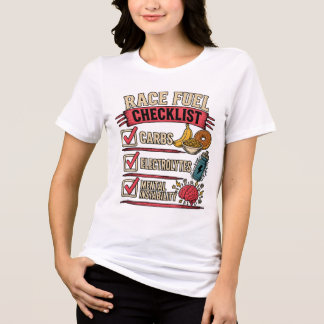 Körbränslechecklista | Rolig löparhumor T Shirt