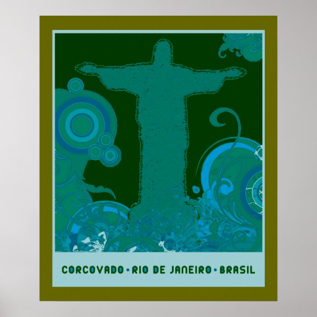 Korcovado-grafik Poster (Framsidan)