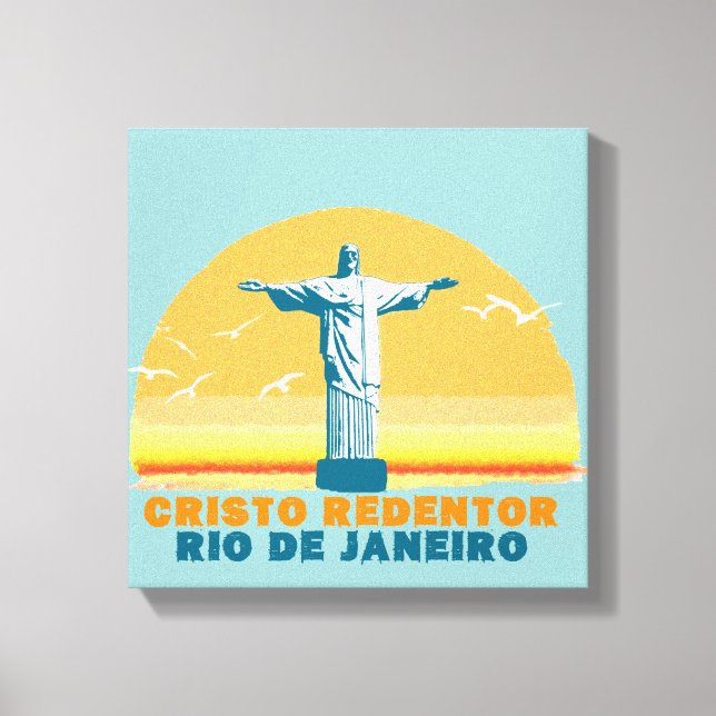 korcovado - rio - brasil canvastryck (Framsida)
