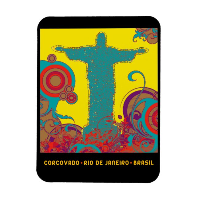 Korcovado tropical stil magnet (Vertikal)