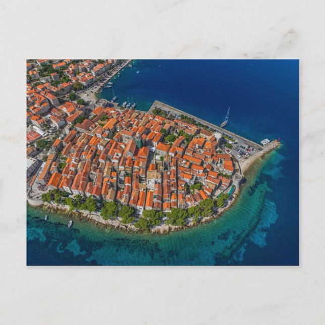 Korcula Kroatien Postcard Vykort (Framsida)