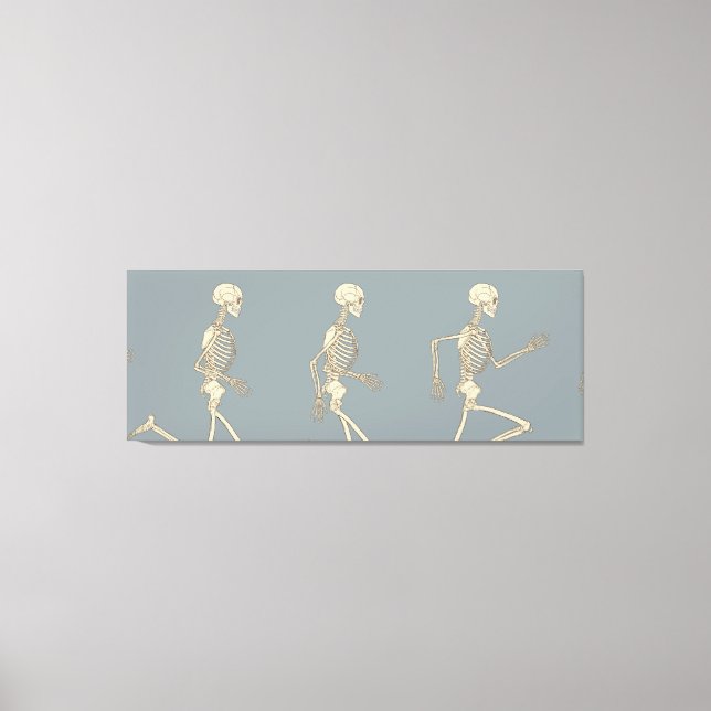 Körcykel av humant Skeleton Canvastryck (Framsida)