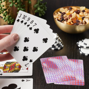 Körda prickar under rutnätsföråldrad design casinokort