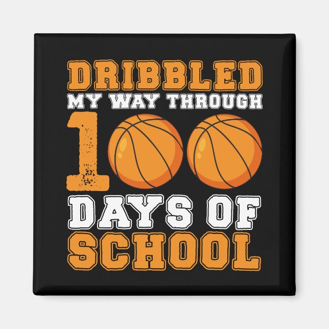 Körde min väg genom 100 dagars skolbasket magnet (Framsidan)