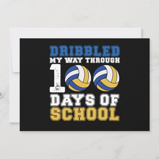Körde min väg genom 100 dagars Volleyball Inbjudningar (Framsida)