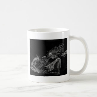 kordesigner. speedwaybikeonblack kaffemugg