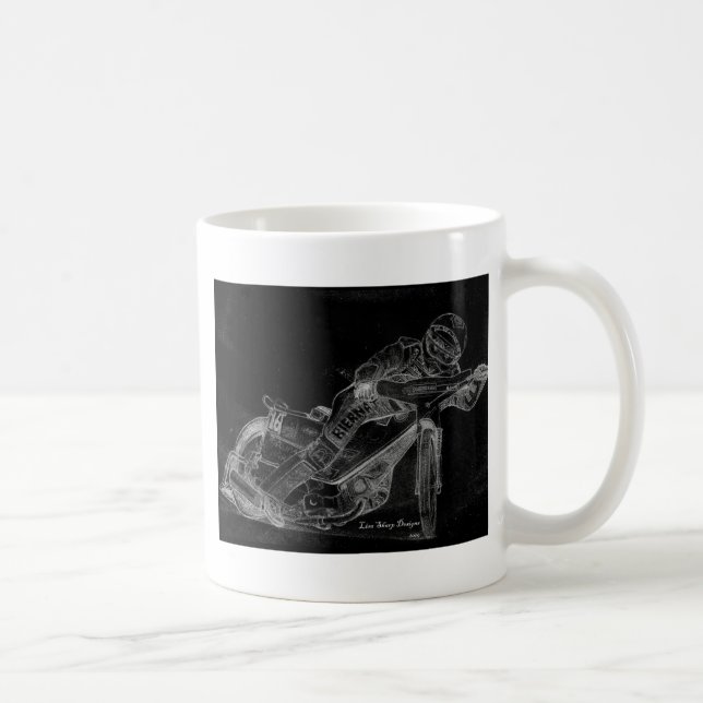 kordesigner. speedwaybikeonblack kaffemugg (Höger)