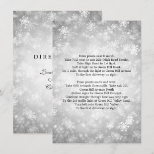 Kördirektiv Silver Winter Wonderland Inbjudningar