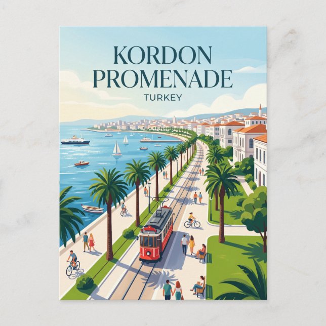 Kordon Promenade Turkiet Vykort (Framsida)