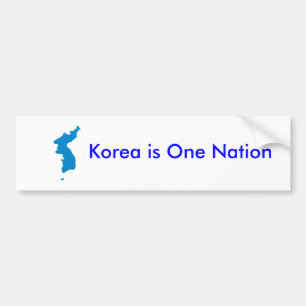 Korea är en nation bildekal
