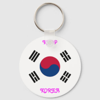 KOREA Button Stil Nyckelring