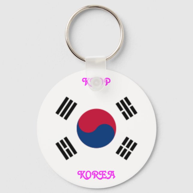KOREA Button Stil Nyckelring (Framsida)