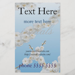 Korea Cherry Blommars White Flygblad