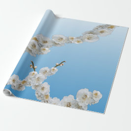 Korea Cherry Blommars White Presentpapper