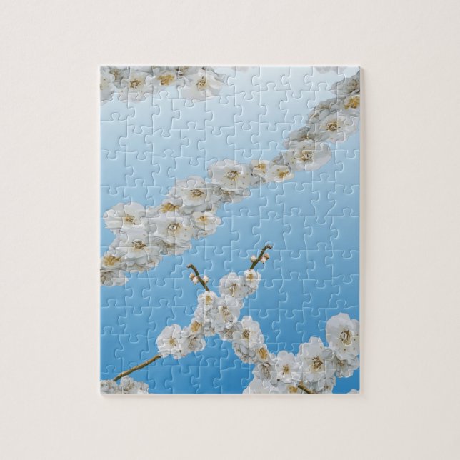 Korea Cherry Blommars White Pussel (Vertikal)