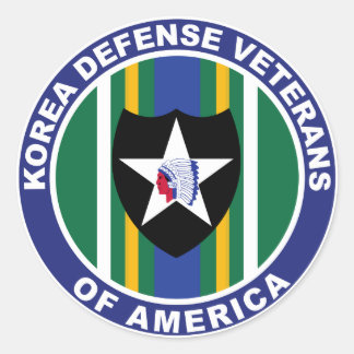 Korea Defence Veterans Runt Klistermärke