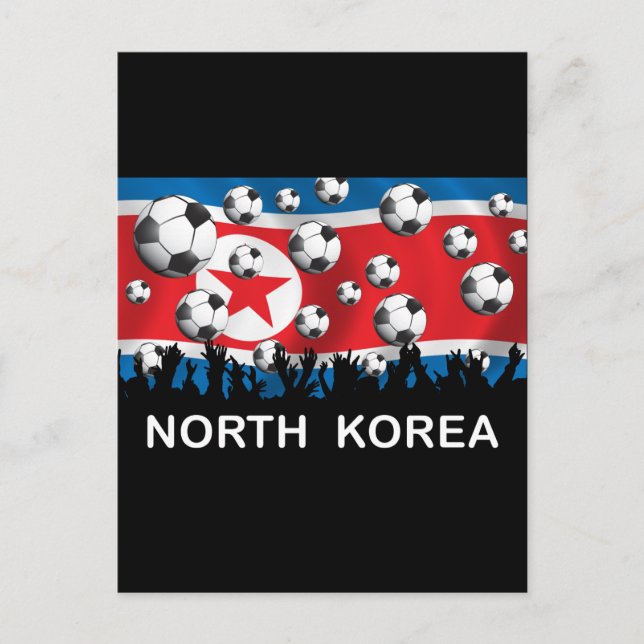 Korea DPR Football Vykort (Framsida)