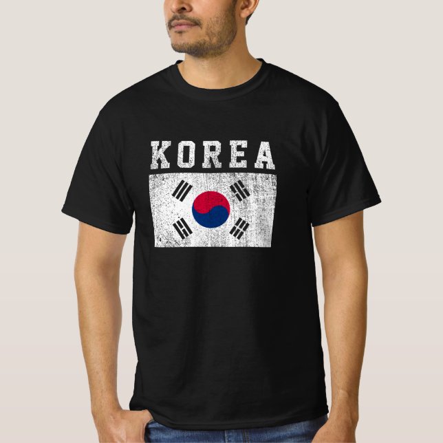 Korea Flag T Shirt (Framsida)