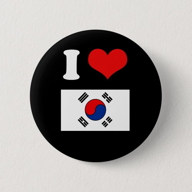 Korea flagga knapp (Framsida)