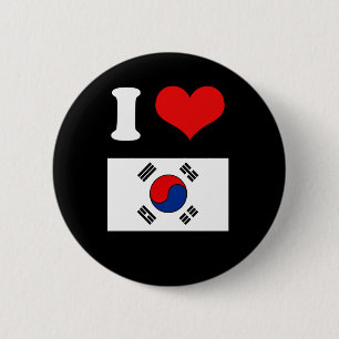 Korea flagga knapp