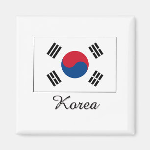 Korea flaggadesign magnet