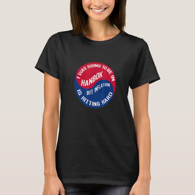 Korea Hanbok koreansk flagg kulturkläder T Shirt (Framsida)