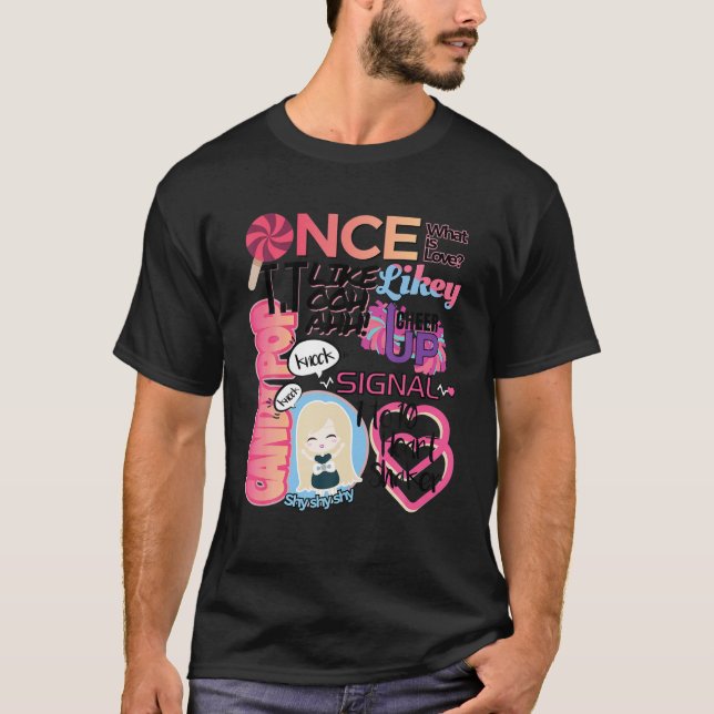 Korea Inspired Kpop Gång två gånger vad Kärlek Hea T Shirt (Framsida)