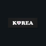 Korea Kärlek Heart Flagga Canvastryck<br><div class="desc">Korea Kärlek Heart Flagga Globe Trotters specialiserar sig på idiosynkratiskt bildmaterial från hela världen. Här hittar du unika hälsningskort,  vykort,  Poster,  Mousepads med mera.</div>