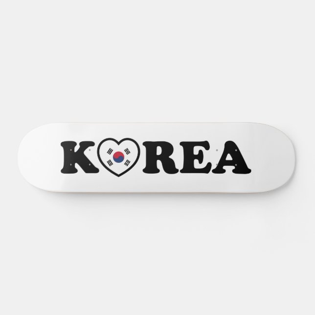 Korea Kärlek Heart Flagga Mini Skateboard Bräda 18,5 Cm (Horz)