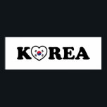 Korea Kärlek Heart Flagga Poster<br><div class="desc">Korea Kärlek Heart Flagga Globe Trotters specialiserar sig på idiosynkratiskt bildmaterial från hela världen. Här hittar du unika hälsningskort,  vykort,  Poster,  Mousepads med mera.</div>