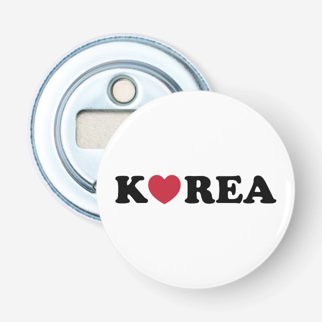 Korea Kärlek Heart Flasköppnare (Framsidan)