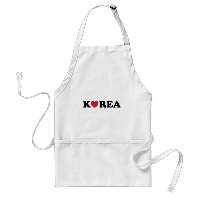 Korea Kärlek Heart Förkläde (Framsidan)
