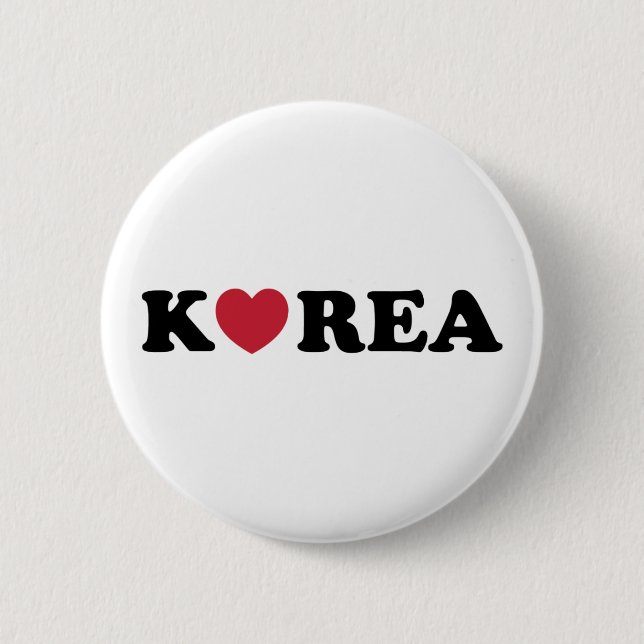 Korea Kärlek Heart Knapp (Framsida)