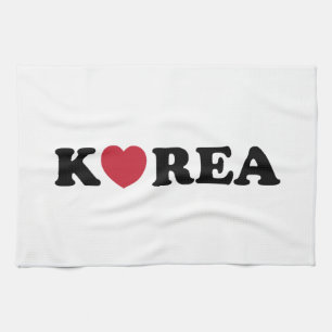 Korea Kärlek Heart Kökshandduk